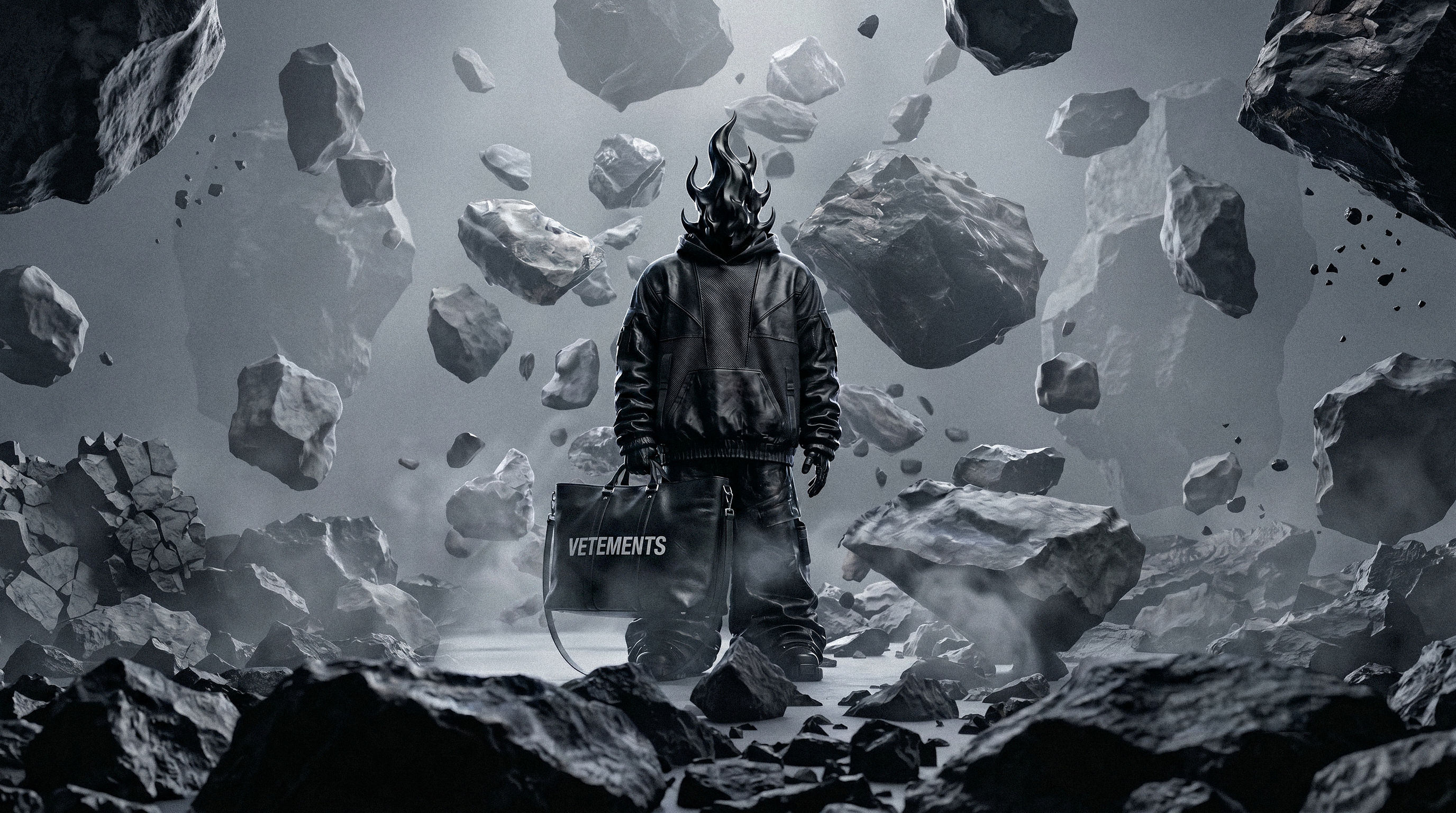 VOID in a floating rock world