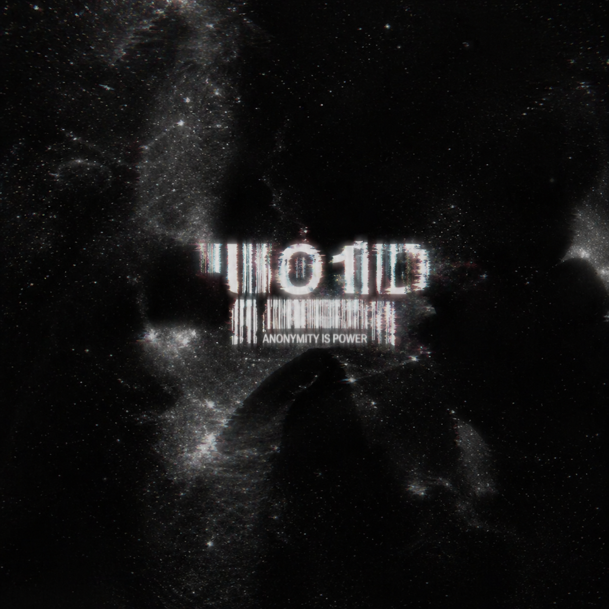 Glitch VO1D logo in space