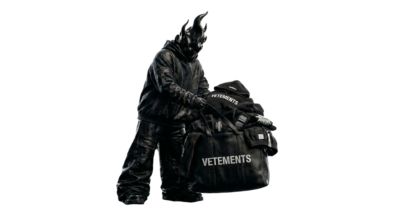 VO1D holding a bag